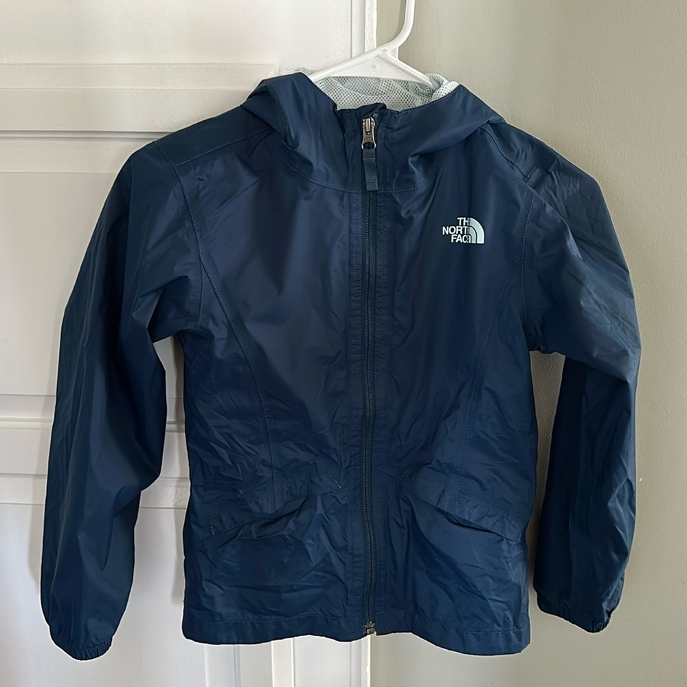 North Face Rain Jacket Navy Blue